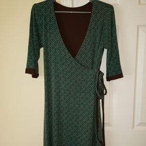 Autumn Teneyl Reversible Wrap Dress - M/L